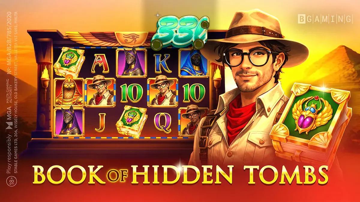 Tampilan visual slot Book of Hidden Tombs dengan tema Mesir Kuno